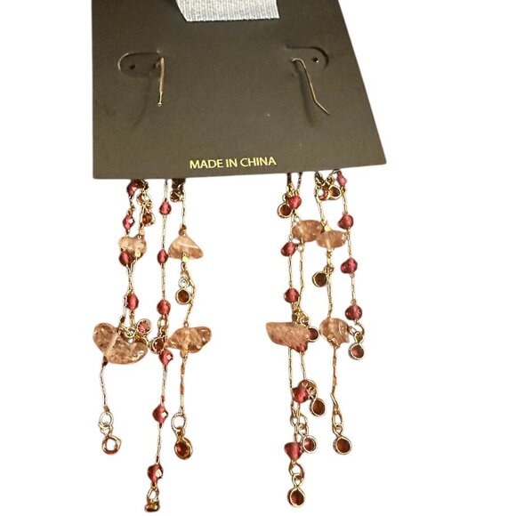 nOir Jewelry Multi-Strand Beaded Dangle Earrings - NWT - Picture 6 of 6